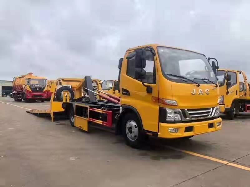 国六江淮骏铃V5全落地清障车